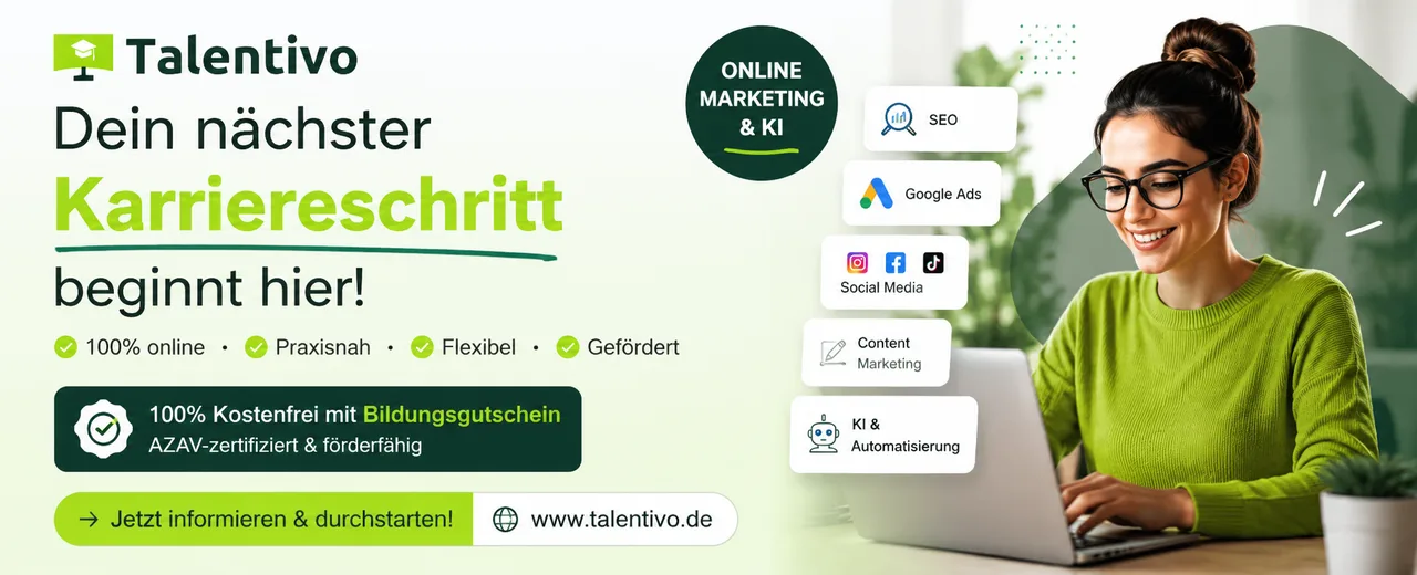 Dein nächster Karriereschritt beginnt hier – Online Marketing & KI