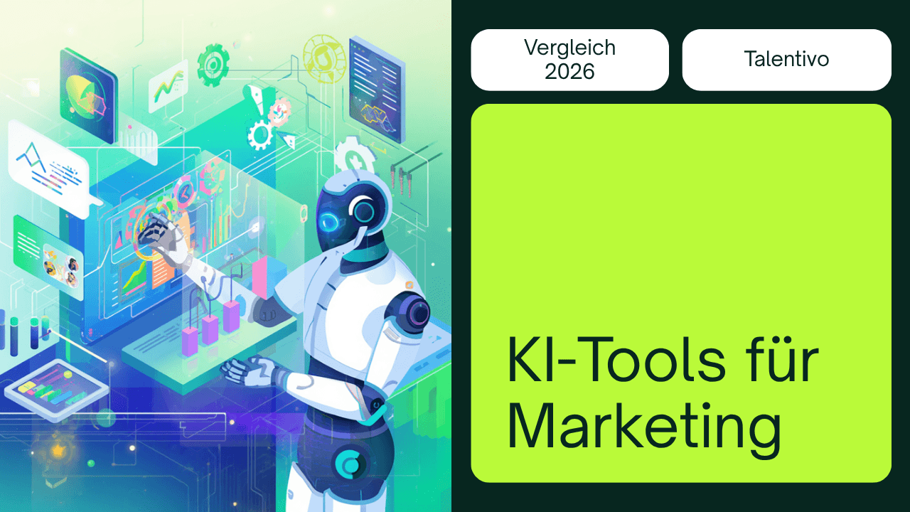 Die besten KI-Tools für Marketing 2026 im Vergleich – Talentivo Magazin Titelbild