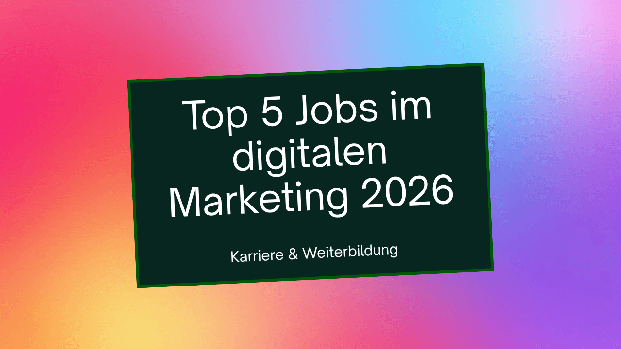 Top 5 Jobs mit Zukunft im digitalen Marketing 2026 - Talentivo Magazin