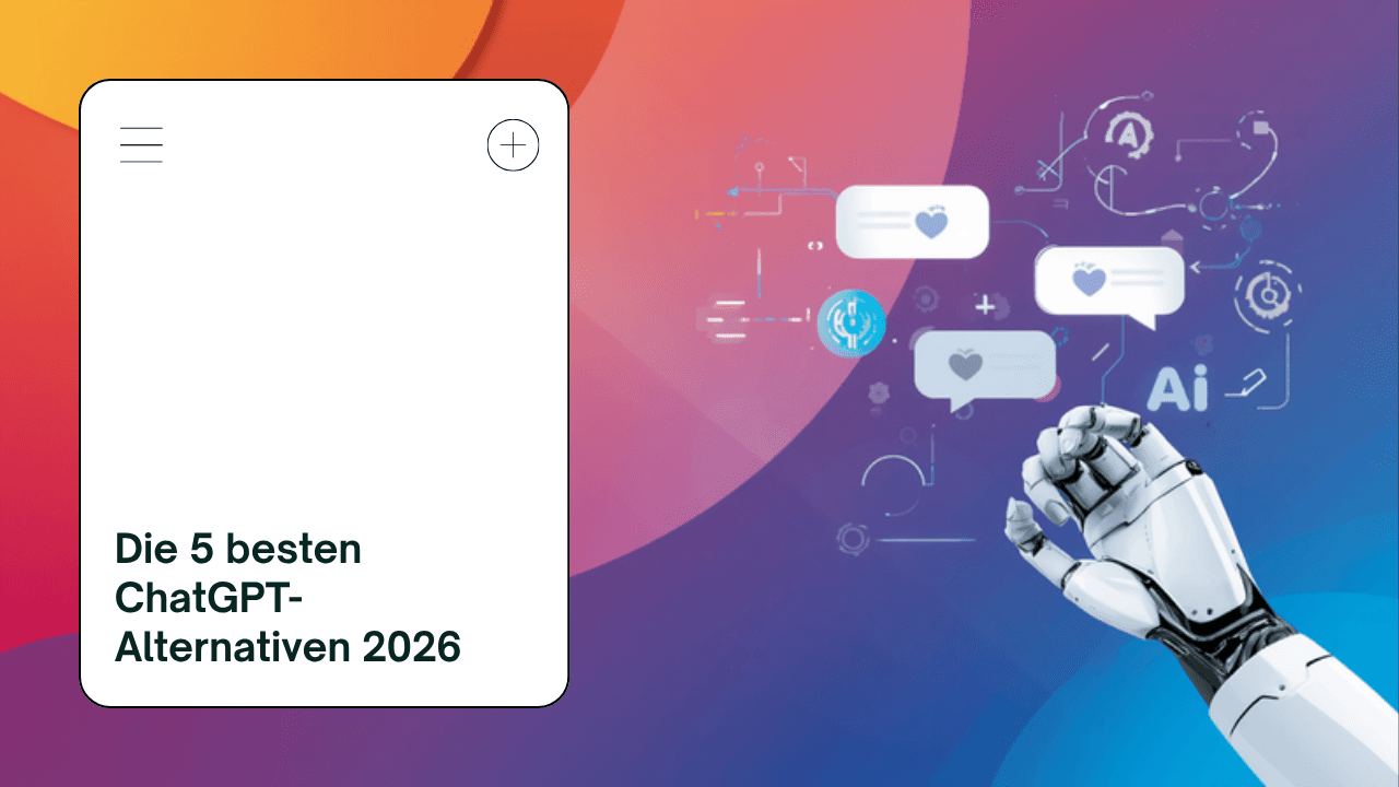 Die 5 besten ChatGPT-Alternativen 2026 im Vergleich – Titelbild mit KI-Grafik