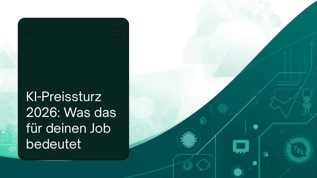 KI-Preissturz 2026 – was fallende KI-Preise für deinen Job bedeuten