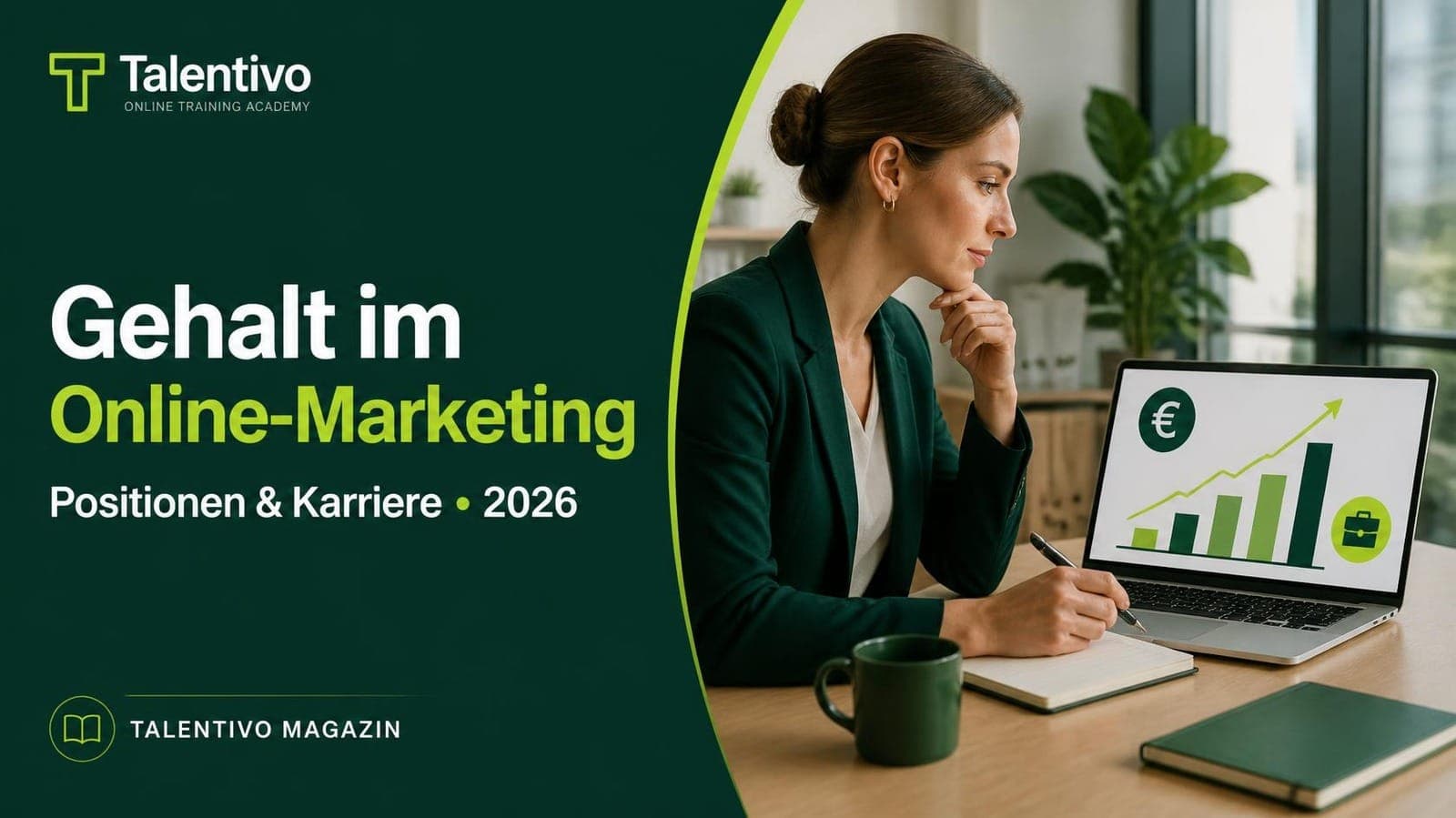 Gehalt im Online-Marketing 2026: Was du in welcher Position verdienst – Talentivo Titelbild