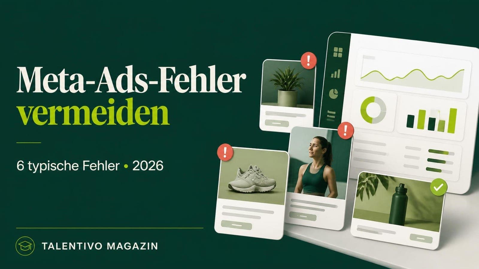 Die 6 häufigsten Meta-Ads-Fehler 2026 – und wie du sie vermeidest – Talentivo Titelbild